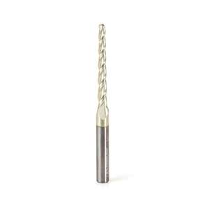 1° Amana Tool 46474 Metric Aluminium Tapered Ball End Router Bit (3.2mm Shank) - Thumbnail