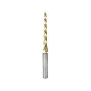 1° Amana Tool 46284 Aluminium Tapered Ball End Router Bit (1/4" Shank) - Thumbnail
