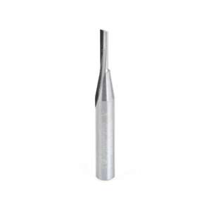 1/8" 1 Flute Amana Tool 43500 Soft Plastic Square End Router Bit (1/4" Shank) - Thumbnail