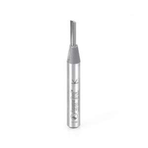 1/8" x 7/16" 1 Flute Amana Tool 45100 Wood High Production Carbide Tipped Square End Router Bit (1/4" Shank) - Thumbnail