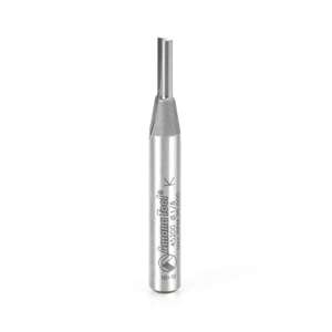1/8" x 7/16" 2 Flute Amana Tool 45200 Wood High Production Carbide Tipped Square End Router Bit (1/4" Shank) - Thumbnail