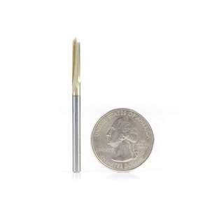 1/8" x 90° ZrN Amana Tool 45608 Decorative V-Groove Router Bit (1/8" Shank) - Thumbnail