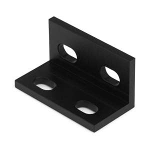 Black 40x20 20 Series Universal Corner Bracket - Thumbnail