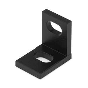 Black 20x20 20 Series Universal Corner Bracket - Thumbnail