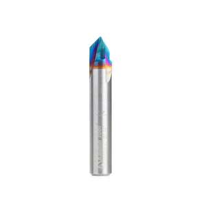 1/4" x 90° Spektra Amana Tool 45626-K Decorative V-Groove Router Bit (1/4" Shank) - Thumbnail