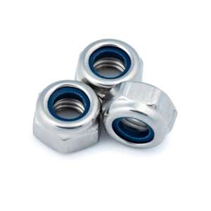 M10 Nyloc Hexagon Nut (DIN 985, A2 Stainless Steel) - Thumbnail