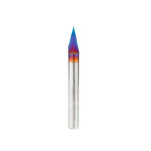 30° x 0.127mm Amana Tool 45771-K Decorative Flat Tipped Engraving Router Bit (1/4" Shank) - Thumbnail