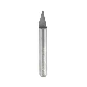 30° x 1.016mm Amana Tool 45775 Decorative Flat Tipped Engraving Router Bit (1/4" Shank) - Thumbnail