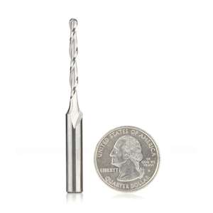 1/8" Amana Tool 46030 Foam Ball End Router Bit (1/4" Shank) - Thumbnail