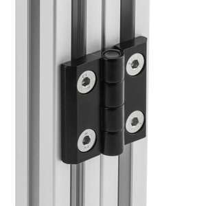 Black 45/45 Series Aluminium Hinge - In Use