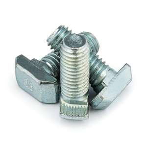 M8x30mm 30 Series T-Slot Drop In Bolt (Zinc Plated) - Thumbnail