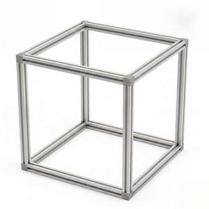 250x250x250mm 20 Series T/V-Slot Aluminium Cuboid Frame - Thumbnail