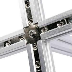 4 Way 20 Series T/V-Slot Multiway Inner Link Connector - In Use