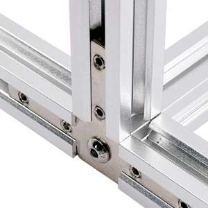 3 Way 20 Series T/V-Slot Multiway Inner Link Connector - In Use