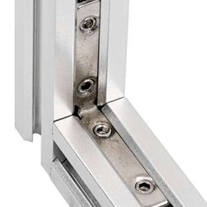 20 Series T/V-Slot Butt Inner Link Connector - In Use