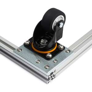 40 Series Corner Castor Plate - In Use