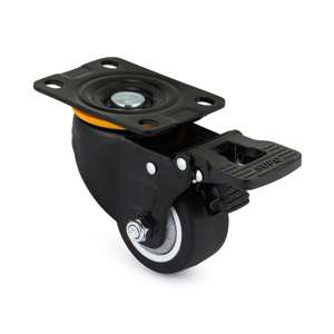 63mm Braked Swivel Plate Castor