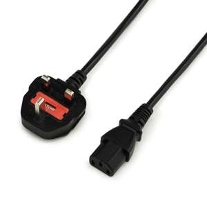 WorkBee Replacement UK Plug Power Supply Mains Cable - Thumbnail