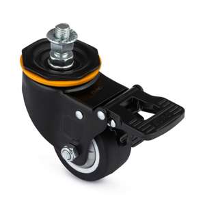100mm Braked Swivel Stud Castor