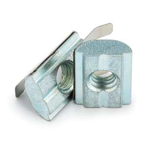 M5 30 Series T-Slot Spring Leaf Loaded Nut (Zinc Plated) - Thumbnail
