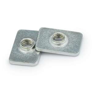 M4 20 Series T/V-Slot Flat Nut (Zinc Plated) - Thumbnail