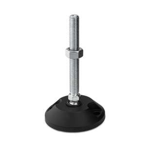 M10x75mm Metal 75mm Articulating Anti-slip Levelling Foot - Thumbnail