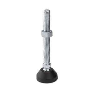 M10x75mm Nylon 39mm Articulating Anti-slip Levelling Foot - Thumbnail