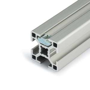 M4 40 & 45 Series T-Slot Drop In Nut (Zinc Plated) - In Use