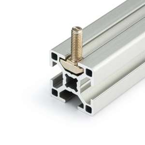 M5x16mm 20 Series T/V-Slot Drop In Bolt (Nickel Plated) - In Use