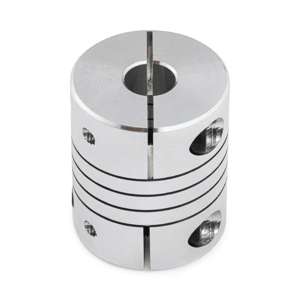 1/4"x10mm Helical Beam Flexible Shaft Coupling - Thumbnail