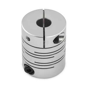 1/4"x10mm Slit Beam Flexible Shaft Coupling - Thumbnail