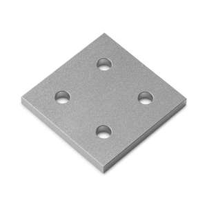 Double Slot 30 Series 4 Hole Plate Connector (Aluminium) - Thumbnail