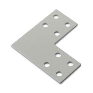Double Slot 40 Series 90 Degree Plate Connector (Steel) - Thumbnail
