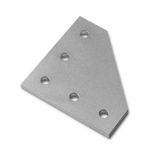 Single Slot 30 Series 90 Degree Plate Connector (Aluminium) - Thumbnail