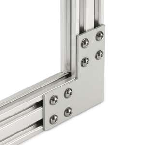 Double Slot 40 Series 90 Degree Plate Connector (Steel) - In Use