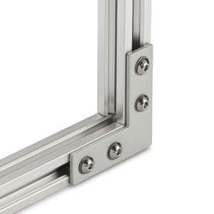 Single Slot 20 Series 90 Degree Plate Connector (Steel) - In Use