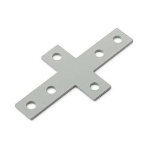Single Slot 40 Series Cross Plate Connector (Steel) - Thumbnail