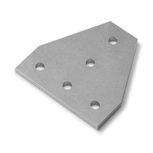 Single Slot 30 Series T Plate Connector (Aluminium) - Thumbnail