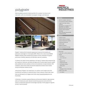 Thumbnail preview for Polygrain Cabinetry and Furniture Technical Data Sheet