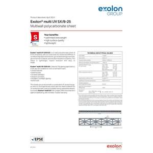 Thumbnail preview for Exolon Multi UV 5X 8-25 Technical Data Sheet