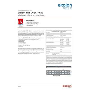 Thumbnail preview for Exolon Multi UV 5X Technical Data Sheet