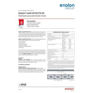 Thumbnail preview for Exolon Multi UV 5X 16-25 Technical Data Sheet
