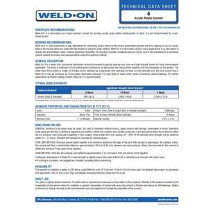 Thumbnail preview for IPS Weld-On 4 Technical Data Sheet