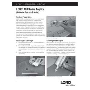 Thumbnail preview for Lord 400 Series Acrylics User Instructions