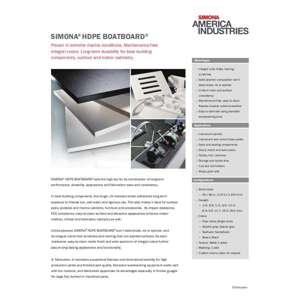 Thumbnail preview for Simona Boatboard Marine HDPE Technical Data Sheet