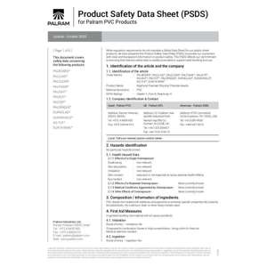 Thumbnail preview for Palram PVC Product Safety Data Sheet
