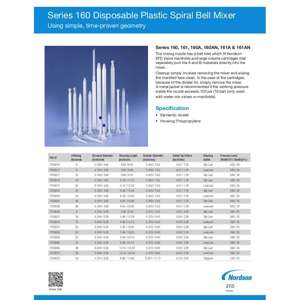 Thumbnail preview for Nordson EFD Series 160 Spiral Bell Mixer Technical Data Sheet