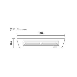 Raven TR025 Rubber Threshold Ramp - 25mm x 1010mm