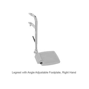 Shower Commode Accessories, Angle Adjustable Footplate, with
