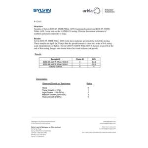 Preview of Mold Growth Test G21 Sylvin 95 Durometer